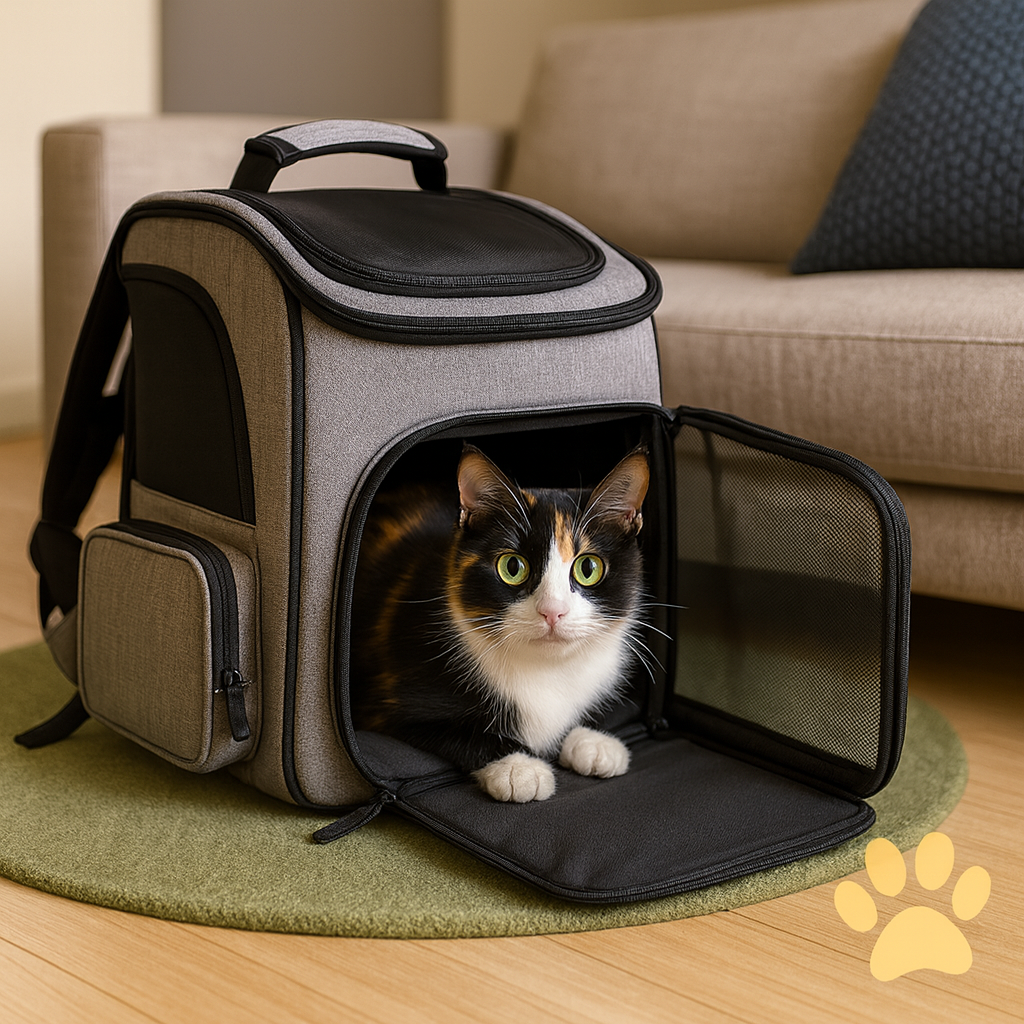 Sac à dos de transport pour chat