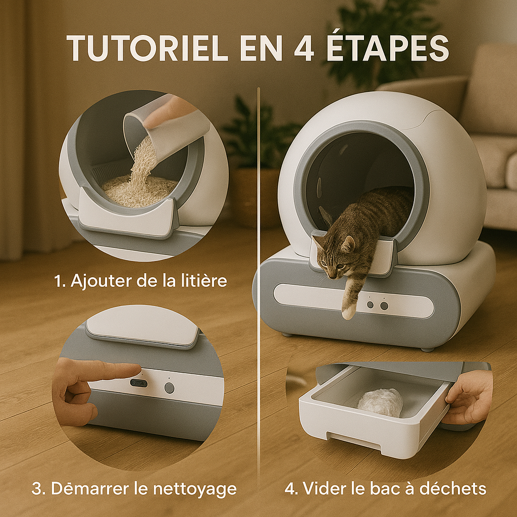 litiere auto nettoyante pour chat