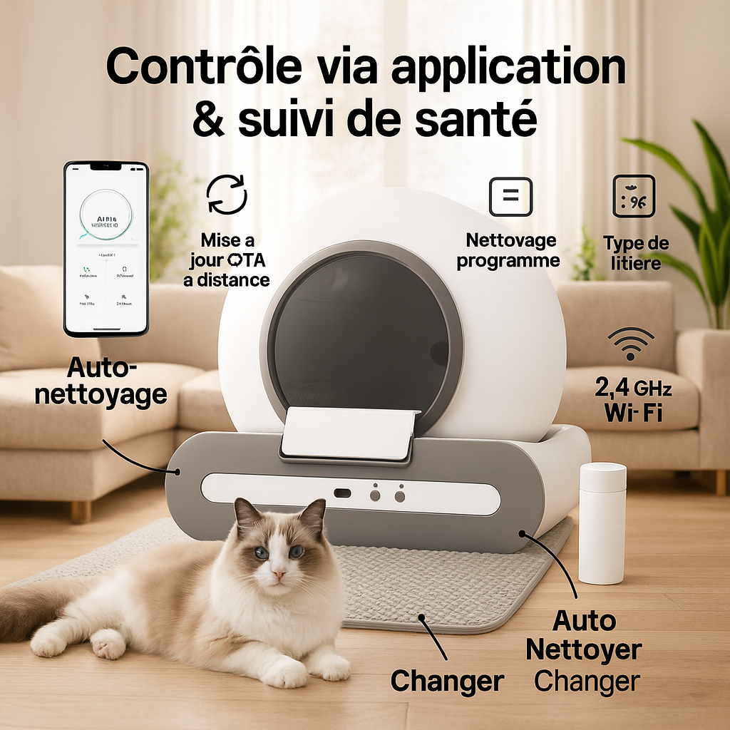 litiere auto nettoyante pour chat