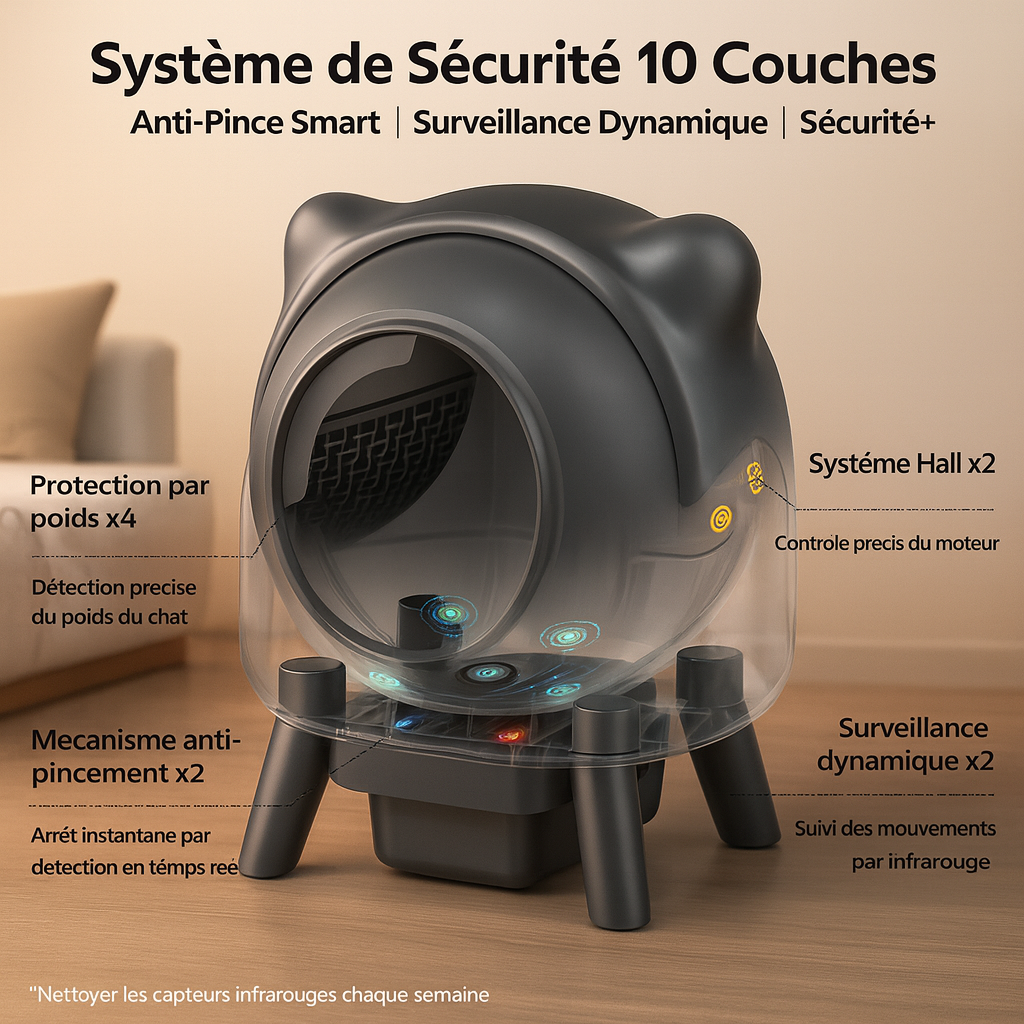 Litière automatique pour chat