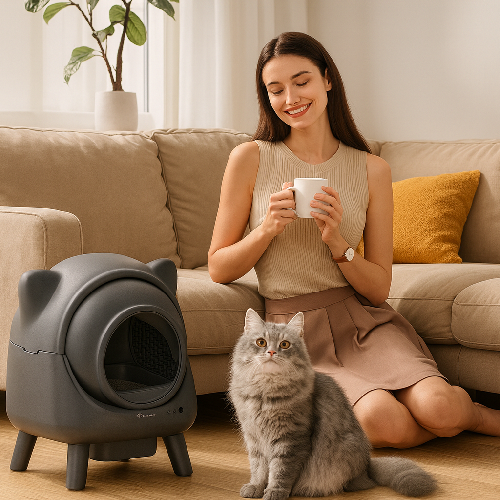 Litière automatique pour chat