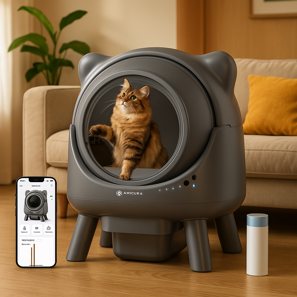 Litière automatique pour chat