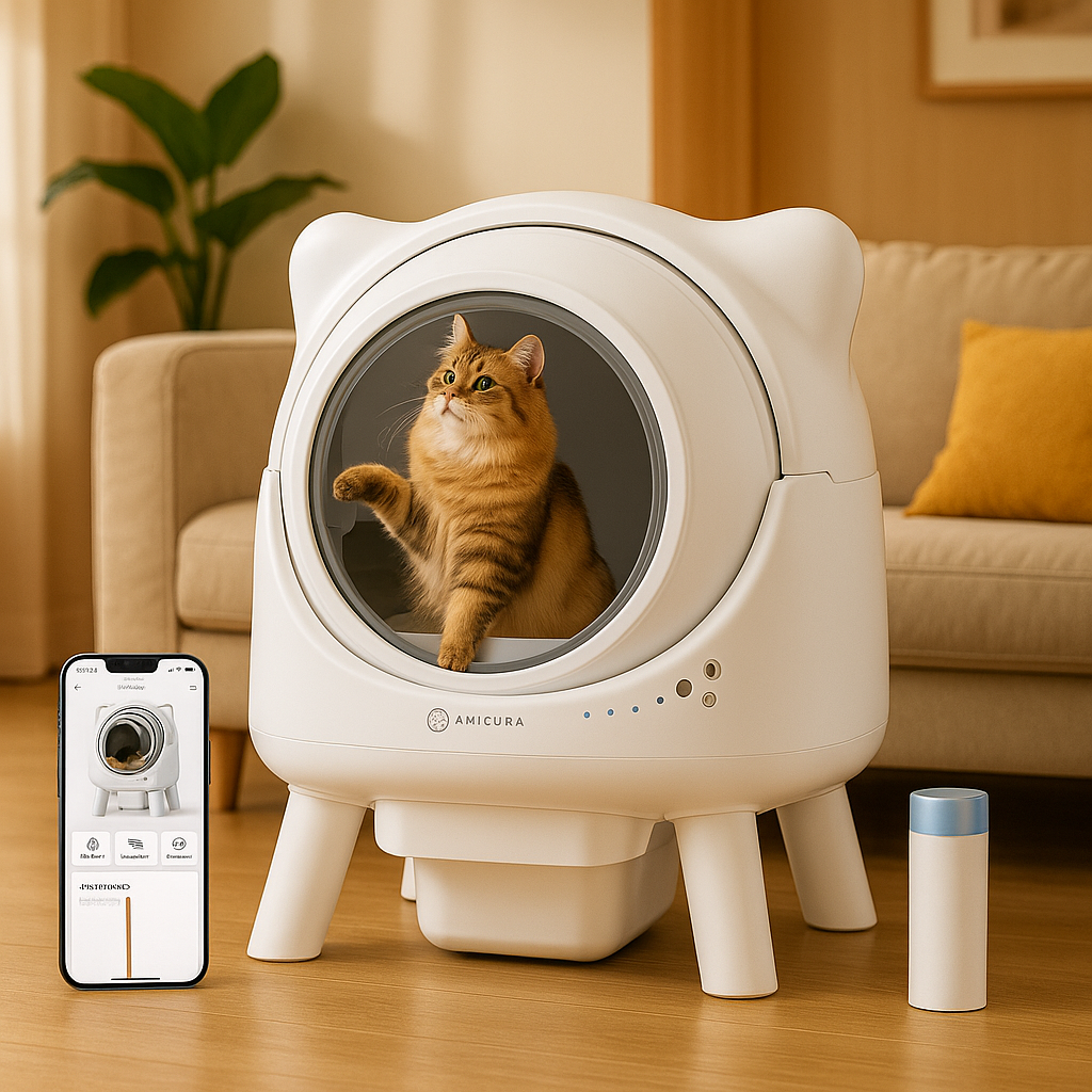 Litière automatique pour chat