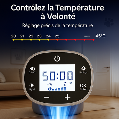 Boîte de Séchage Intelligente pour Animaux, Séchoir à Contrôle Automatique de la Température, Stérilisation à l'Eau, Anti-Froid, Équipement de Beauté, Chats et Chiens