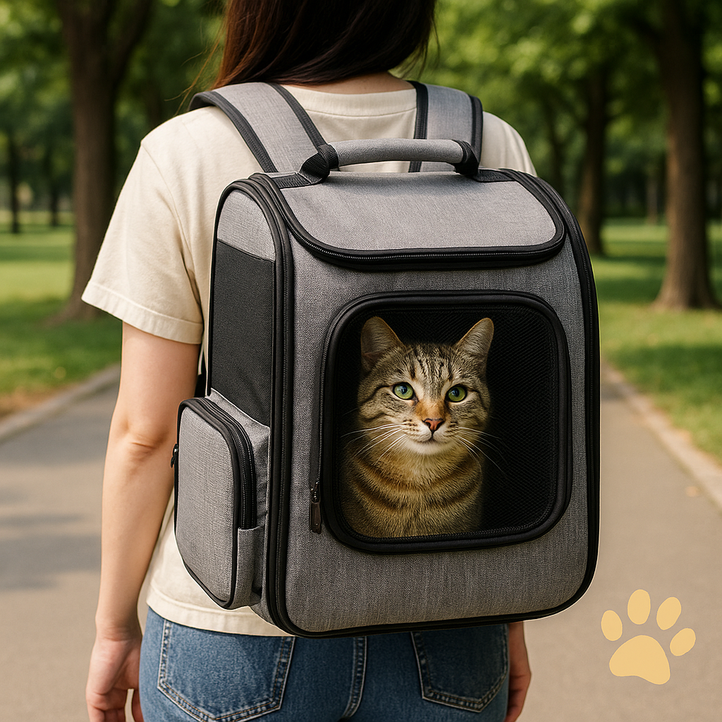 Sac à dos de transport pour chat