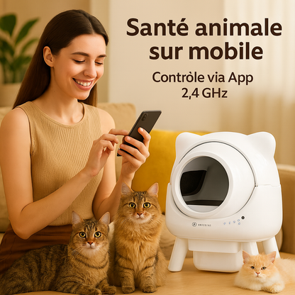 Litière automatique pour chat