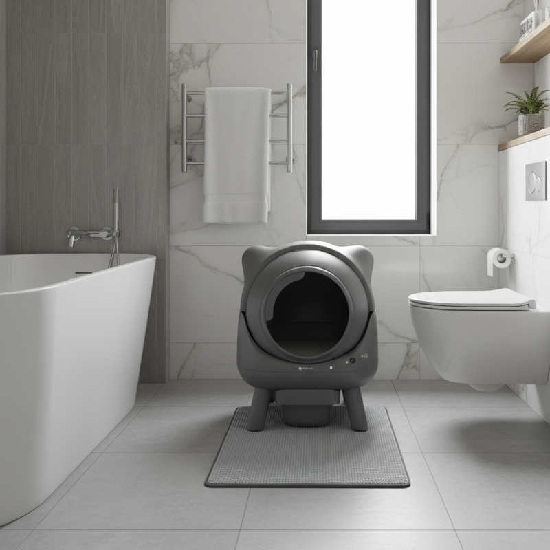 Litière automatique pour chat